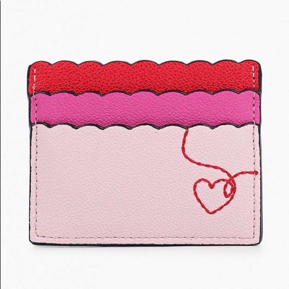 Wallet Card Holder Heart Love Valentines Therrania